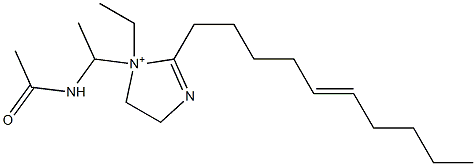 1-[1-(Acetylamino)ethyl]-2-(5-decenyl)-1-ethyl-2-imidazoline-1-ium Structure