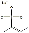 1-メチル-1-プロペン-1-スルホン酸ナトリウム 化学構造式