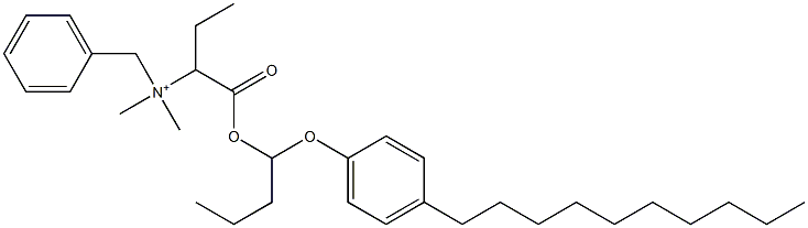 N,N-Dimethyl-N-benzyl-N-[1-[[1-(4-decylphenyloxy)butyl]oxycarbonyl]propyl]aminium