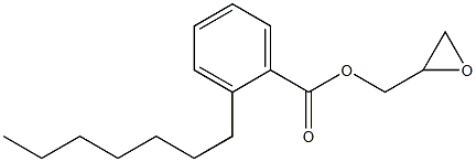 2-Heptylbenzoic acid glycidyl ester,,结构式