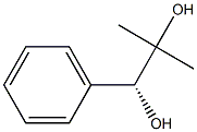 (R)-1-フェニル-2-メチル-1,2-プロパンジオール 化学構造式