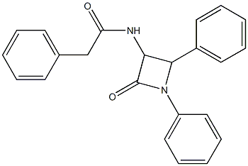 3-[(Phenylacetyl)amino]-1,4-diphenylazetidin-2-one,,结构式