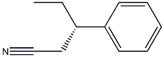 [S,(-)]-3-フェニルバレロニトリル 化学構造式