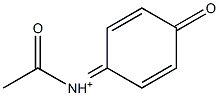 Acetyl(4-oxo-2,5-cyclohexadien-1-ylidene)aminium Struktur