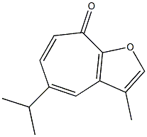 5-Isopropyl-3-methyl-8H-cyclohepta[b]furan-8-one,,结构式