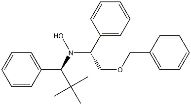 N-[(R)-2-Benzyloxy-1-phenylethyl]-N-[(1S)-1-phenyl-2,2-dimethylpropyl]hydroxylamine,,结构式