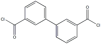 1,1'-ビフェニル-3,3'-ジカルボン酸ジクロリド 化学構造式