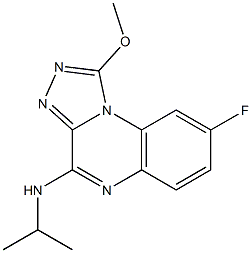 4-Isopropylamino-8-fluoro-1-methoxy[1,2,4]triazolo[4,3-a]quinoxaline Structure