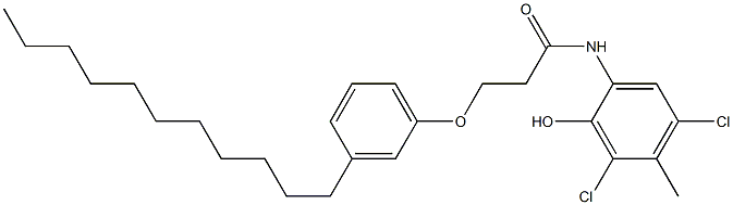 2-[3-(3-Undecylphenoxy)propanoylamino]-4,6-dichloro-5-methylphenol