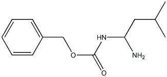 N-(1-Amino-3-methylbutyl)carbamic acid benzyl ester,,结构式