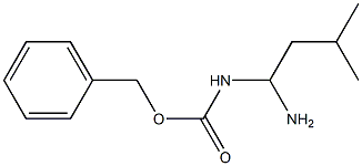 N-(1-Amino-3-methylbutyl)carbamic acid benzyl ester Structure