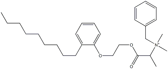 N,N-Dimethyl-N-benzyl-N-[1-[[2-(2-nonylphenyloxy)ethyl]oxycarbonyl]ethyl]aminium