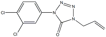 1-(3,4-Dichlorophenyl)-4-(2-propenyl)-1H-tetrazol-5(4H)-one,,结构式