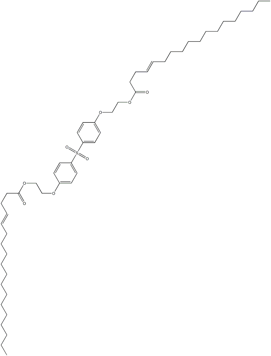 Bis[4-[2-(4-octadecenoyloxy)ethoxy]phenyl] sulfone Struktur