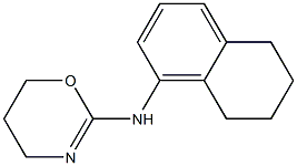 5,6,7,8-Tetrahydro-N-(5,6-dihydro-4H-1,3-oxazin-2-yl)-1-naphthalenamine,,结构式