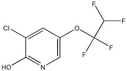 3-Chloro-5-(1,1,2,2-tetrafluoroethoxy)pyridin-2-ol Structure