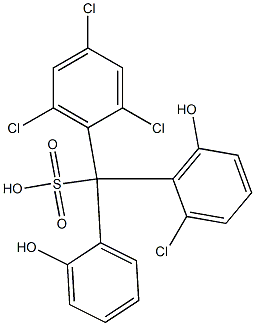 (2-Chloro-6-hydroxyphenyl)(2,4,6-trichlorophenyl)(2-hydroxyphenyl)methanesulfonic acid