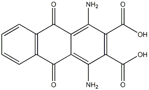 1,4-Diamino-9,10-dihydro-9,10-dioxoanthracene-2,3-dicarboxylic acid Structure
