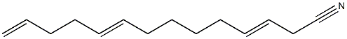 3,9,13-Tetradecatrienenitrile Structure