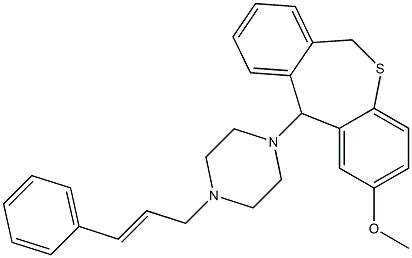 11-(4-Cinnamyl-1-piperazinyl)-2-methoxy-6,11-dihydrodibenzo[b,e]thiepin