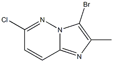 3-Bromo-6-chloro-2-methylimidazo[1,2-b]pyridazine,,结构式