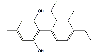 2-(2,3,4-Triethylphenyl)benzene-1,3,5-triol|