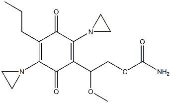 3-Propyl-6-[1-methoxy-2-(carbamoyloxy)ethyl]-2,5-di(1-aziridinyl)-p-benzoquinone