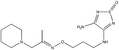 1-Piperidino-2-propanone O-[3-[[(4-amino-1,2,5-thiadiazole 1-oxide)-3-yl]amino]propyl]oxime