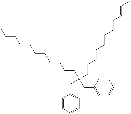 ジ(9-ウンデセニル)ジベンジルアミニウム 化学構造式