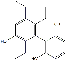 2',5',6'-Triethyl-1,1'-biphenyl-2,3',6-triol 结构式
