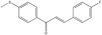 4'-(Methylthio)-4-fluorochalcone Struktur