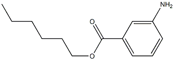 3-Aminobenzoic acid hexyl ester,,结构式