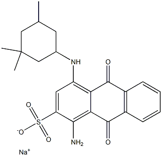  1-Amino-9,10-dihydro-4-(3,3,5-trimethylcyclohexylamino)-9,10-dioxo-2-anthracenesulfonic acid sodium salt