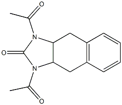 1,3-Diacetyl-3a,4,9,9a-tetrahydro-1H-naphth[2,3-d]imidazol-2(3H)-one Structure