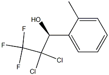 (1S)-1-(2-Methylphenyl)-2,2-dichloro-3,3,3-trifluoropropan-1-ol,,结构式