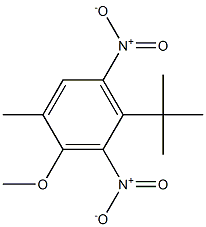 1-tert-Butyl-4-methyl-3-methoxy-2,6-dinitrobenzene,,结构式