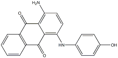 1-Amino-4-[(4-hydroxyphenyl)amino]-9,10-anthracenedione Structure