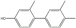 3-メチル-4-(3,4-ジメチルフェニル)フェノール 化学構造式