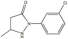 1-(3-Chlorophenyl)-3-methylpyrazolidin-5-one Structure