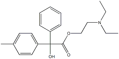 4-メチルベンジル酸2-(ジエチルアミノ)エチル 化学構造式