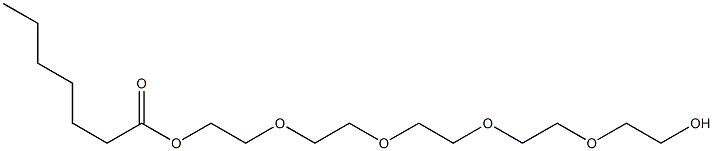 Heptanoic acid 2-[2-[2-[2-(2-hydroxyethoxy)ethoxy]ethoxy]ethoxy]ethyl ester 结构式