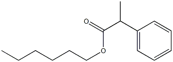 2-Phenylpropanoic acid hexyl ester Structure