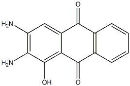 1-Hydroxy-2,3-diaminoanthraquinone 结构式