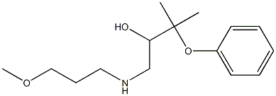 1-[(3-Methoxypropyl)amino]-3-methyl-3-phenoxy-2-butanol Struktur