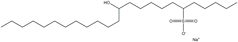 12-Hydroxytetracosane-6-sulfonic acid sodium salt|