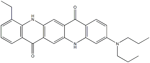 3-(Dipropylamino)-11-ethyl-5,12-dihydroquino[2,3-b]acridine-7,14-dione|