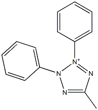 2,3-ジフェニル-5-メチル-2H-テトラゾール-3-イウム 化学構造式