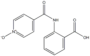 4-[(2-Carboxyphenyl)aminocarbonyl]pyridine 1-oxide Structure