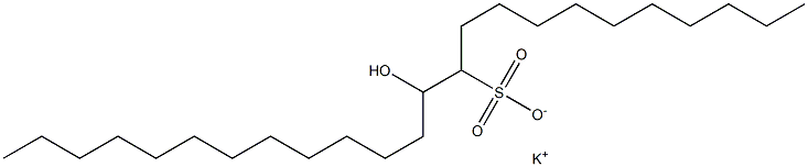 12-ヒドロキシテトラコサン-11-スルホン酸カリウム 化学構造式