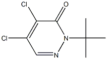 1-tert-Butyl-4,5-dichloropyridazine-6(1H)-one,,结构式